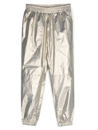 michael kors leather kids trousers